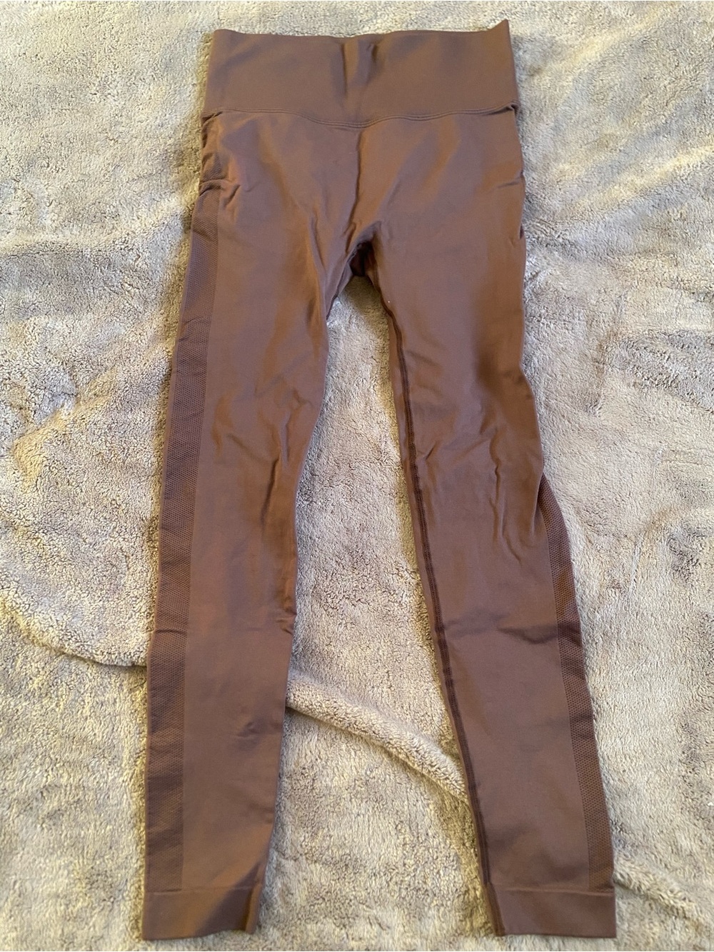 High-Waist Brown Leggings for Women - Comfortable Everyday Stretch